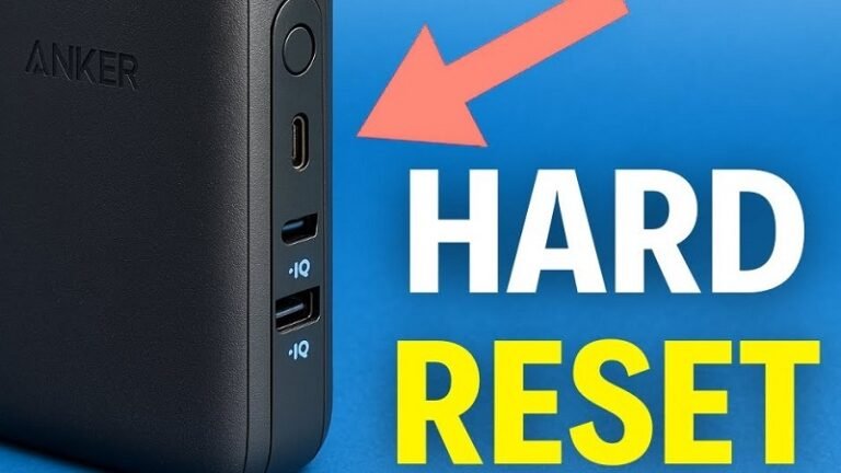 how to reset anker power bank