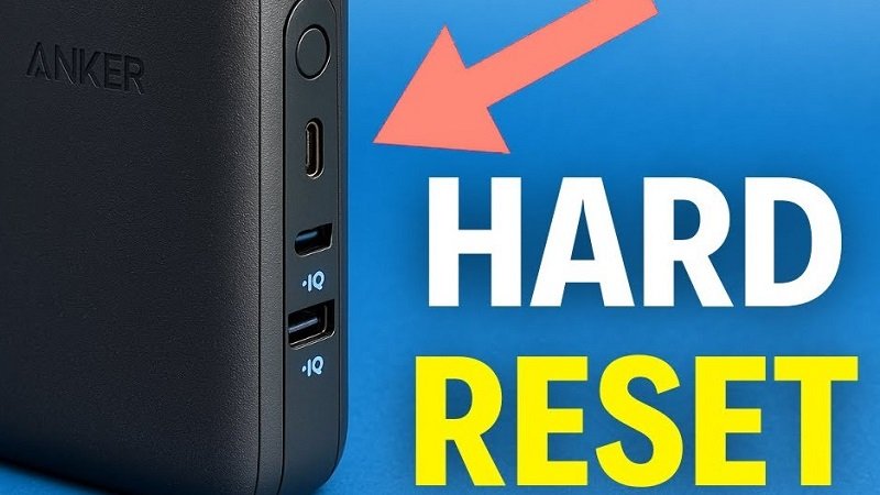 how to reset anker power bank