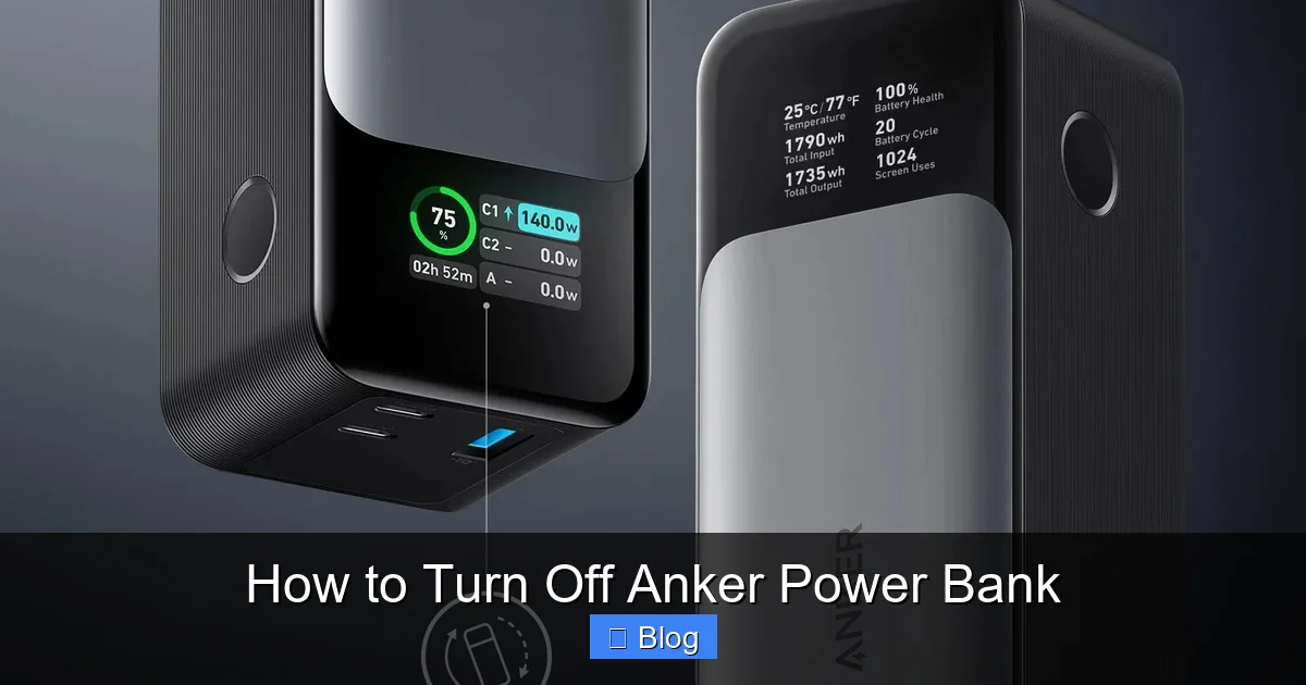 Why Anker Power Banks Lack a Hard Power Switch