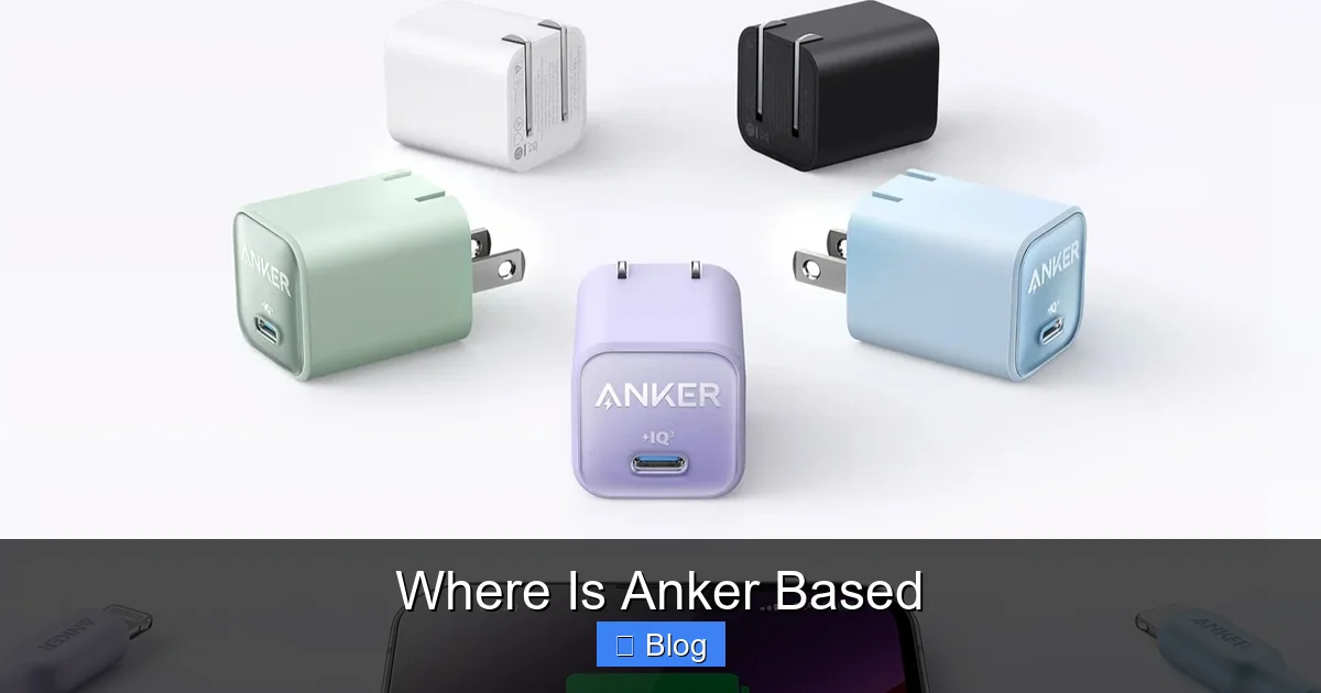 Where Is Anker Based
