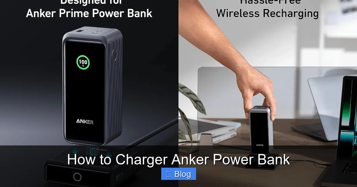 How to Charger Anker Power Bank