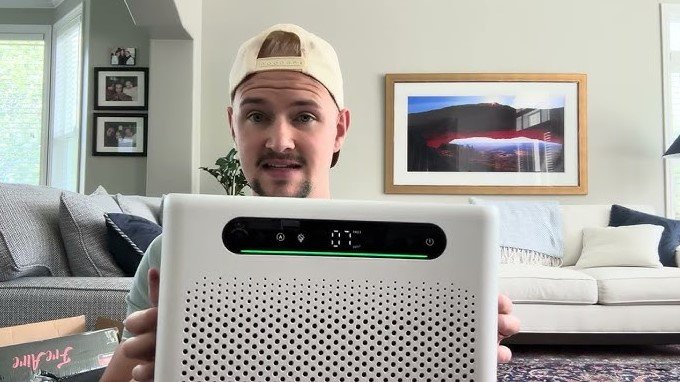 where to put air purifier in living room