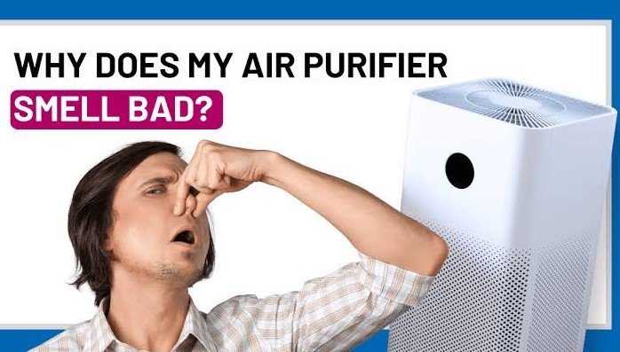 why does my air purifier smell weird