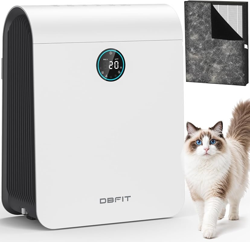 DBFIT H13 HEPA Air Purifier for Large Rooms up to 2590 sq ft with PM2.